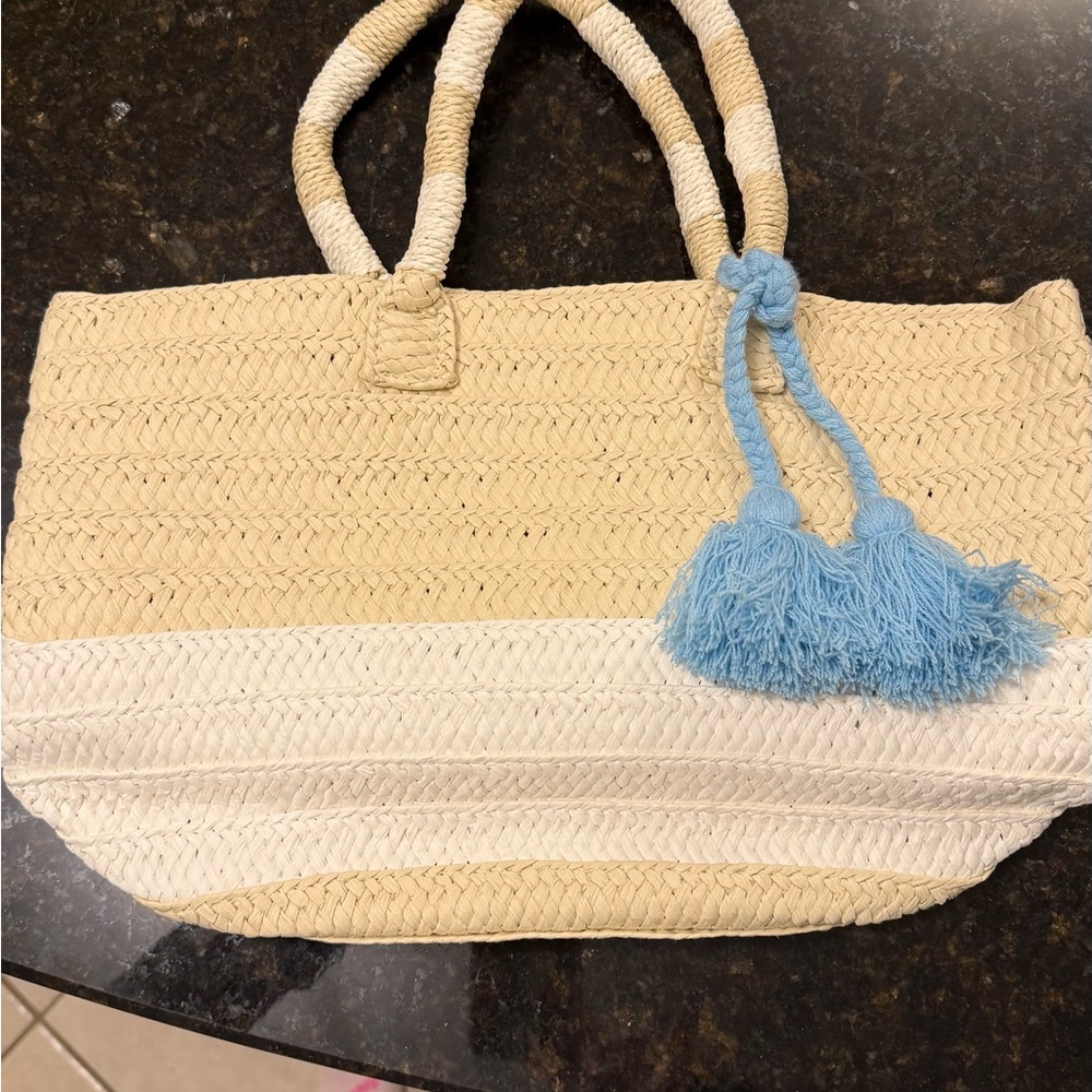 Altru Tan and Blue Women's Tote Bag